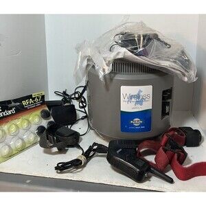 PetSafe Wireless Fence Pet Containment System two Transmitter Collar IF-100 READ